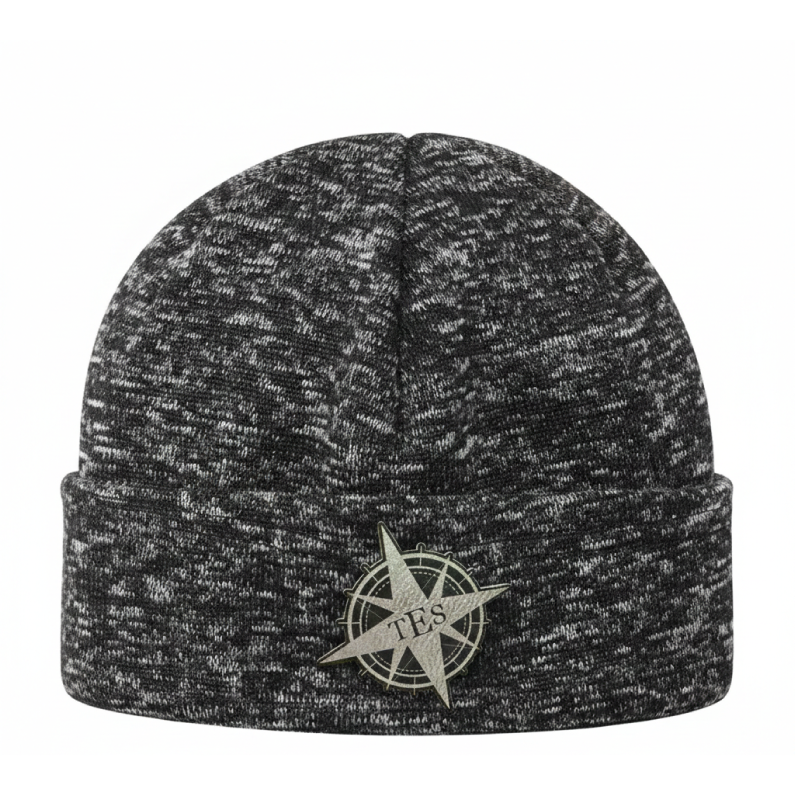 TES Compass Heathered Sweater Fleece Beanie