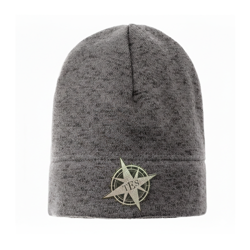 TES Compass Heathered Sweater Fleece Beanie