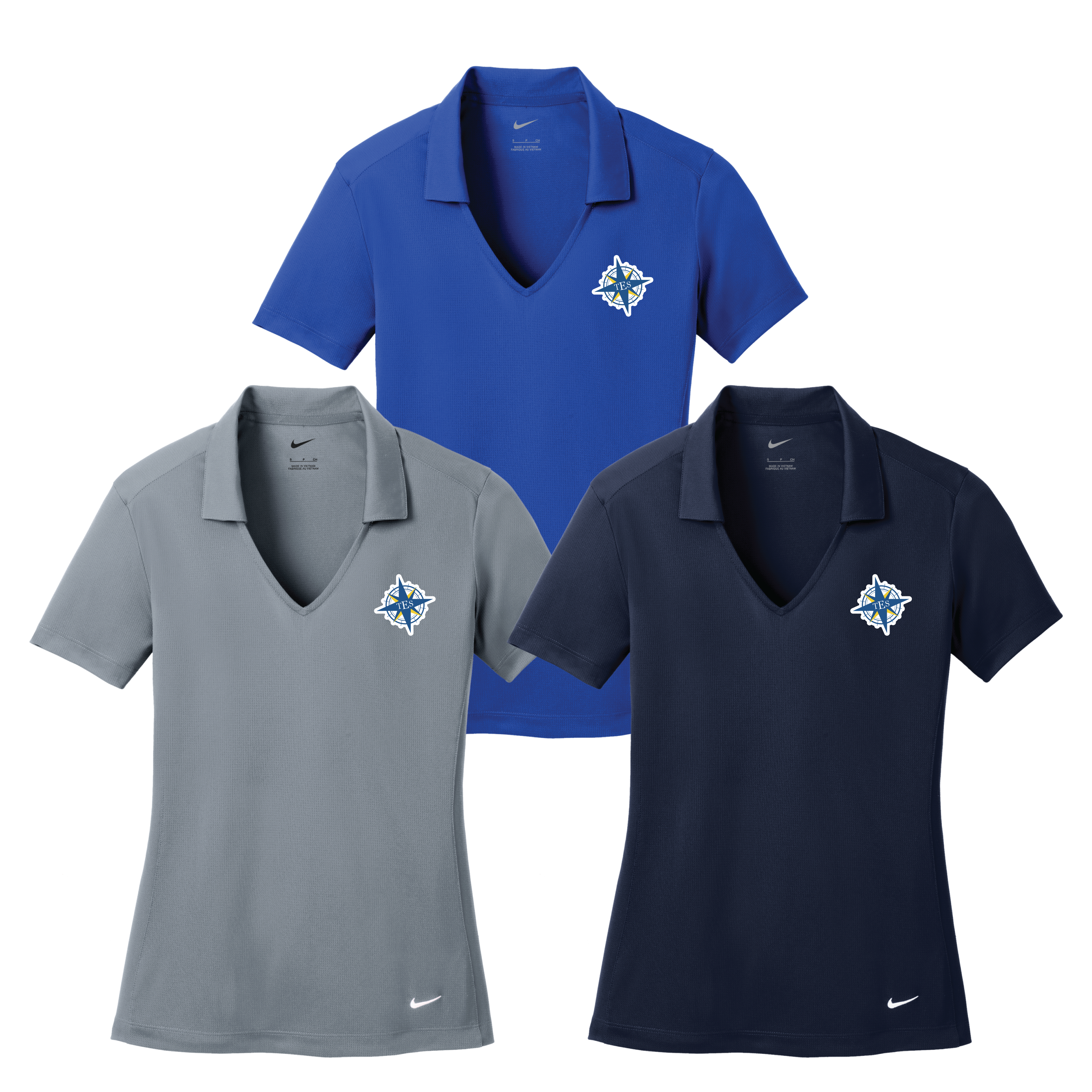 Women's Nike TES Compass Rose Polo